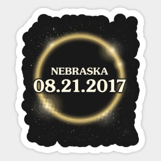 Solar Eclipse August 2017 Nebraska Sticker